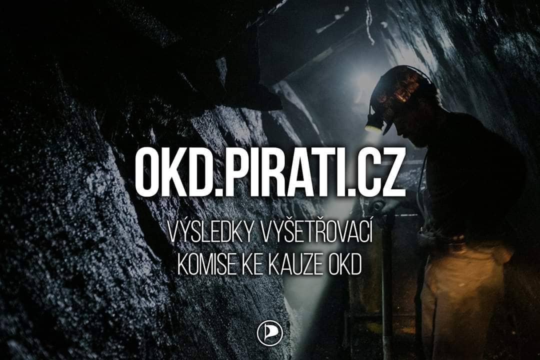 Piráti spustili nový web mapující vyšetřování kauzy OKD
